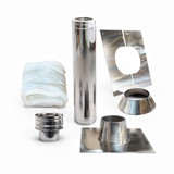  Huismerk dakdoorvoer set RVS 150 mm