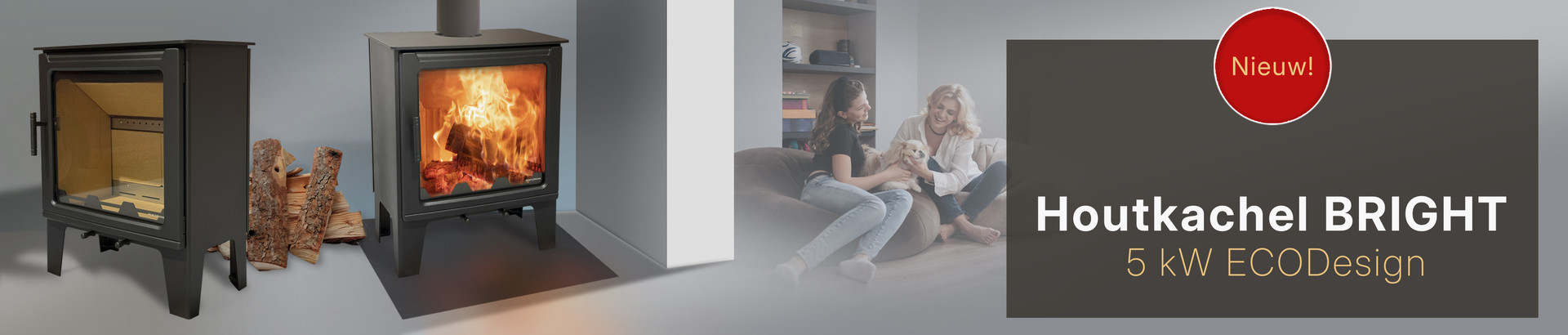 Houtkachel Bright 5kW ECODesign Houtkachel Bright 5kW ECODesign