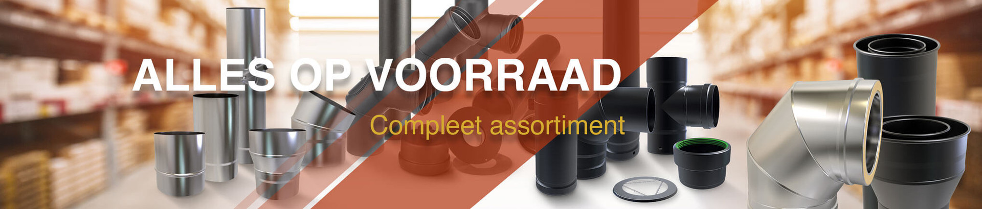 compleet assortiment rookgasafvoer producten