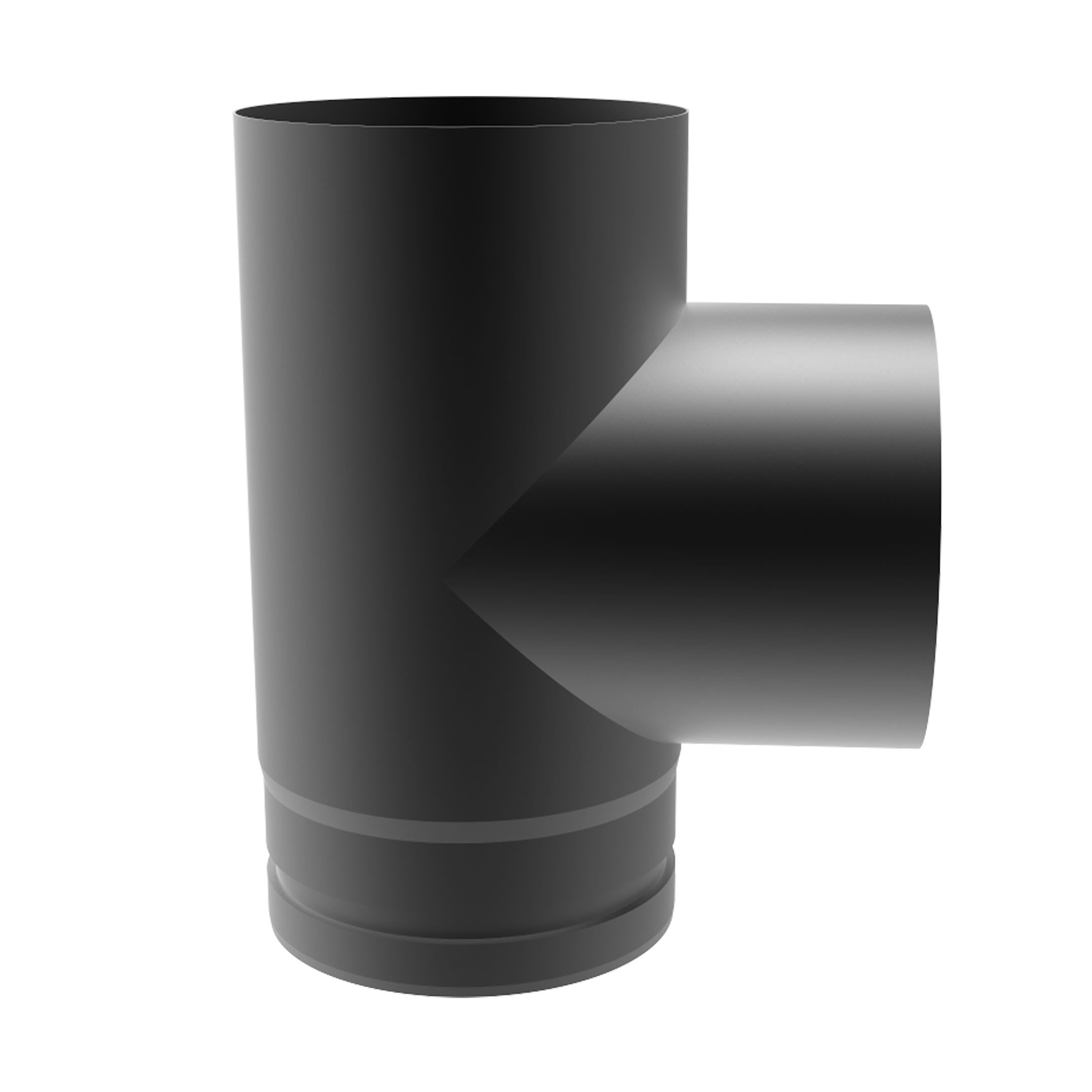 Accessoireset geëmailleerde buis, hittebestendig tot 850 °C, voor pelletkachels en open haarden met een diameter van 80 mm