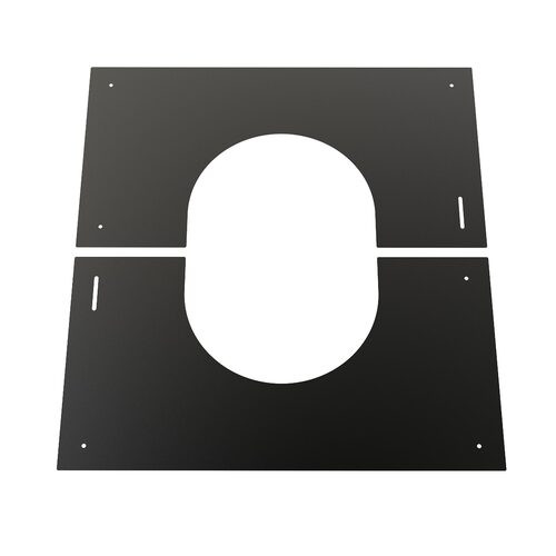 Centreerplaat 0-30° voor EW 130 mm en DW 80 mm zwart