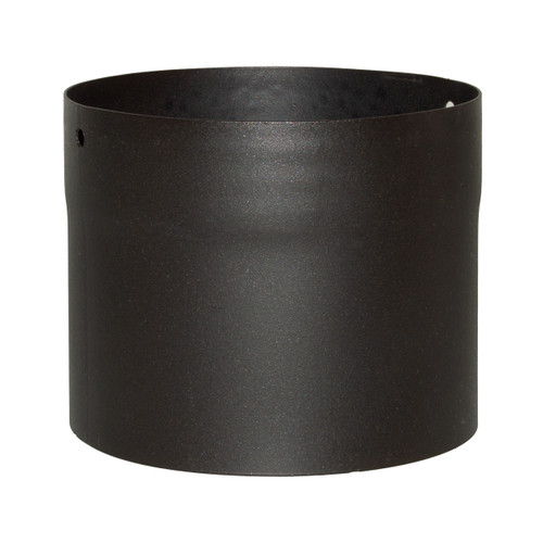 Mat zwart geëmailleerde aansluiting kachel diameter 150 mm