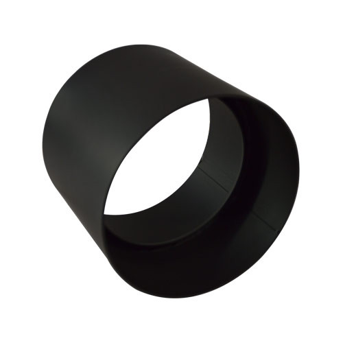 Condensring diameter 200 mm dikwandig staal zwart