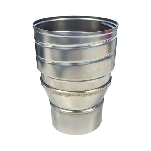 EW verloopstuk 79 mm met schroefaansluiting flexibel 100 mm