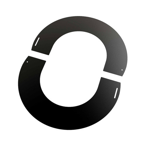Afbeelding van een Rozet 0-30° tbv EW 125 mm zwart