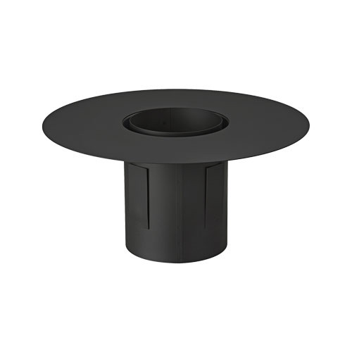 Unifitter Rond diameter 200 mm dikwandig staal zwart