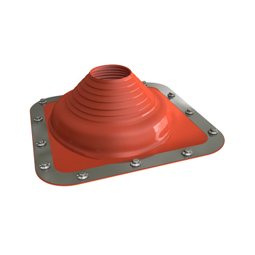 Flexibele dakdoorvoer Silicone 230-508 mm rood