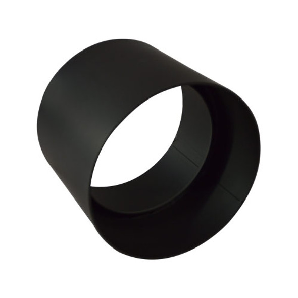 Condensring diameter 180 mm dikwandig staal zwart