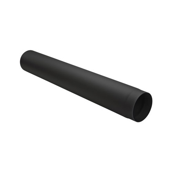 Pijp 100 cm man-vrouw diameter 120 mm dikwandig staal zwart Pijp 100 cm man-vrouw diameter 120 mm dikwandig staal zwart