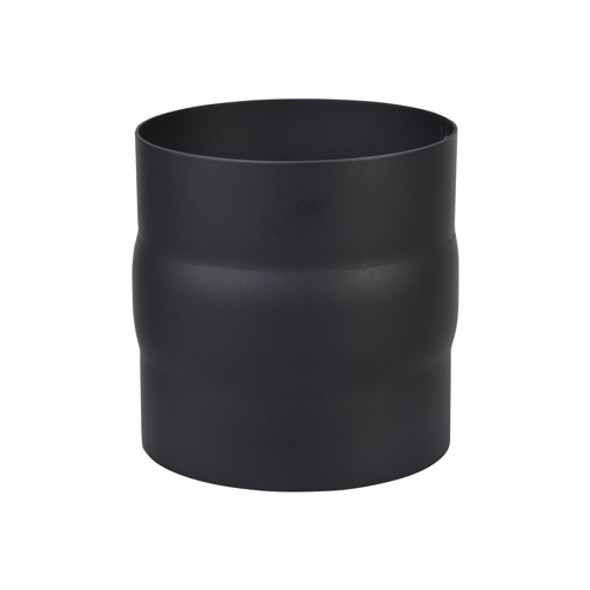 Koppelstuk man-man diameter 150 mm dikwandig staal zwart