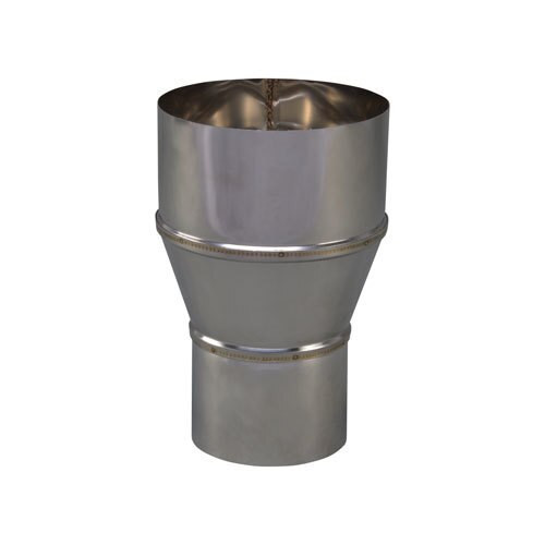 Verloopstuk RVS 78mm 108mm