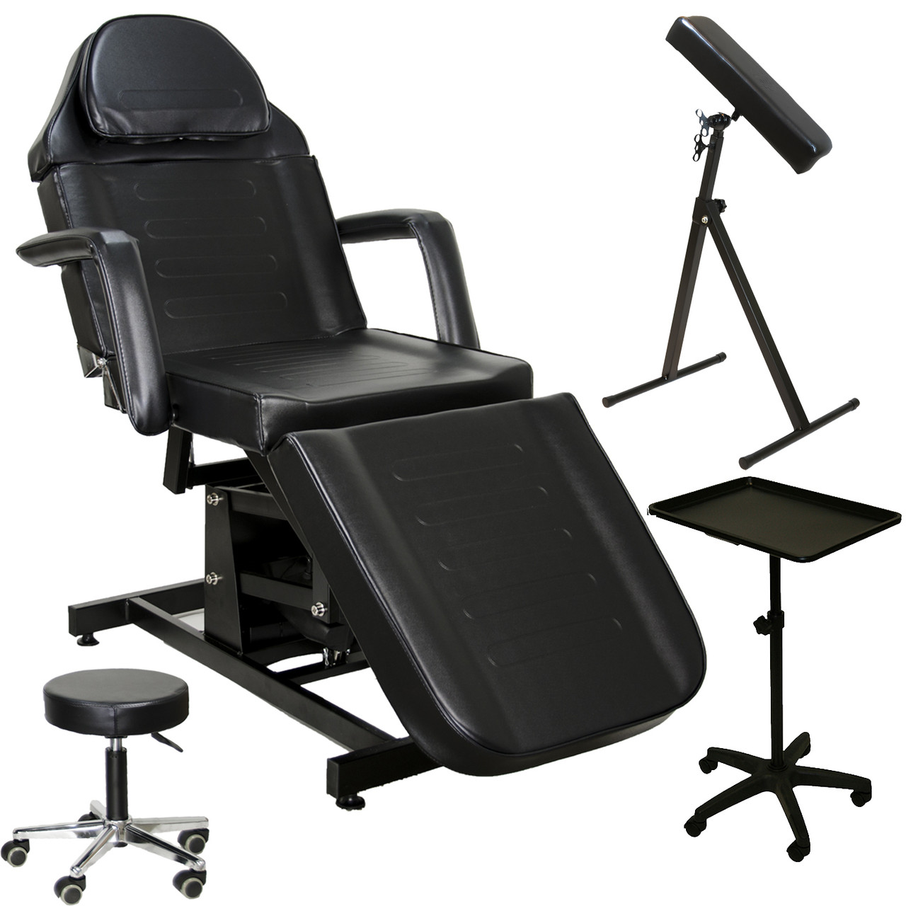 Hydraulic Facial Table Tattoo Chair Adjustable Salon BarberMassage Bed  SpaBeauty | eBay