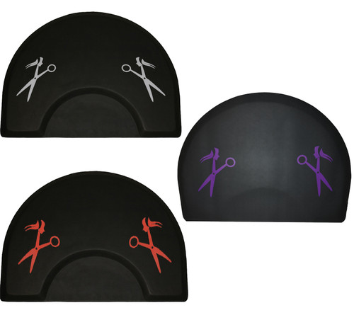 Round Mat with Scissor Design Round Mat with Scissor Design