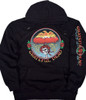 Bertha Eagle Black Sleeve Printed Hoodie