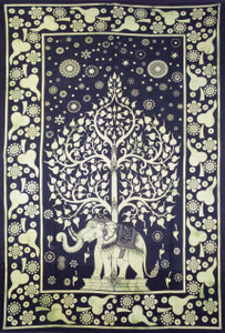 Elephant Tree of Life Full Tapestry
