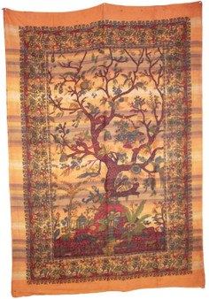 Handloom Tree of Life Single Tapestry