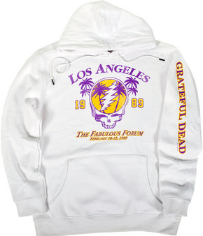 LA Dead White Sleeve Printed Hoodie