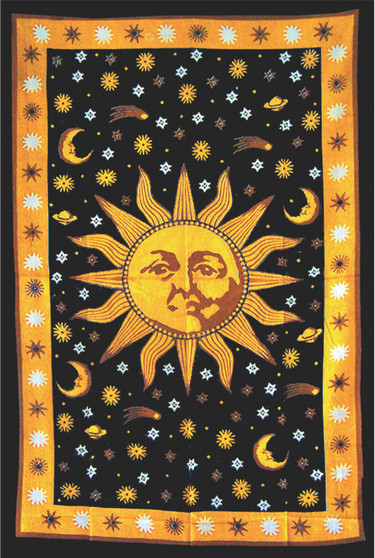 Large Sun Single Tapestry