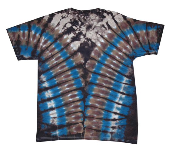 Blue Brown Vee Tie Dye T-Shirt