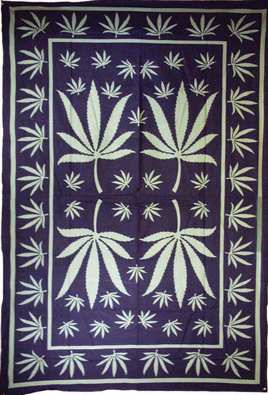 Green Leaf Single Tapestry