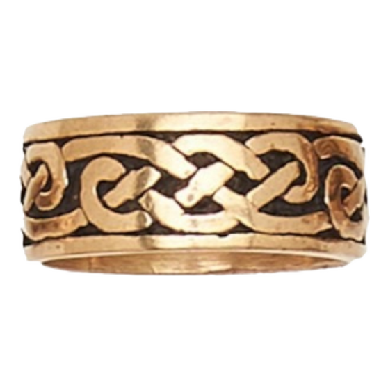 Celtic Weave Band Bronze Ring