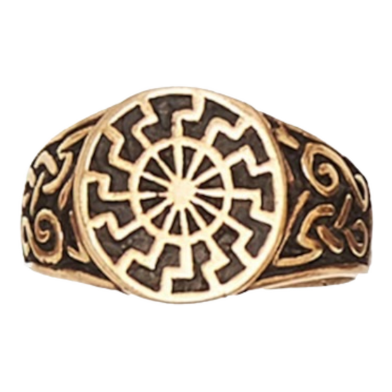 Norse Sun Bronze Ring