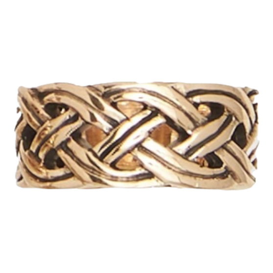 Hollow Celtic Weave Bronze Ring