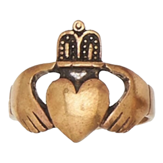 Claddagh Heart Bronze Ring