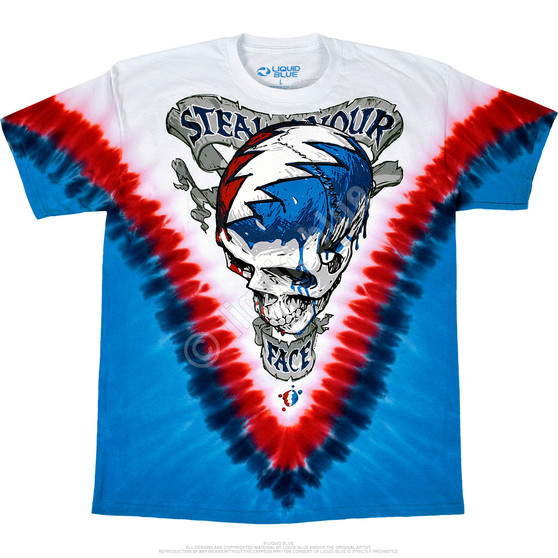 Steal Your Face V-Dye Tie Dye T-Shirt