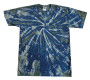 Olive Blue Spiral Tie Dye T-Shirt
