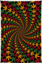 3D Rasta Leaf Mini Tapestry