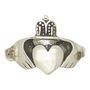 Claddagh Heart Pewter Ring