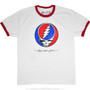 Steal Your Face White Ringer T-Shirt