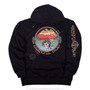 Bertha Eagle Black Sleeve Printed Hoodie