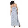 Ivory Blue Maxi Dress w/ Surplus Top