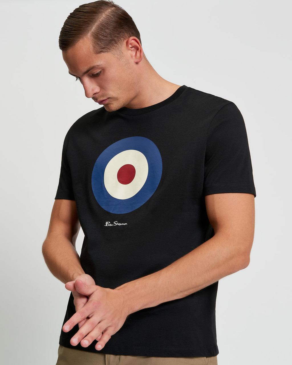 Signature Target Tee in Black