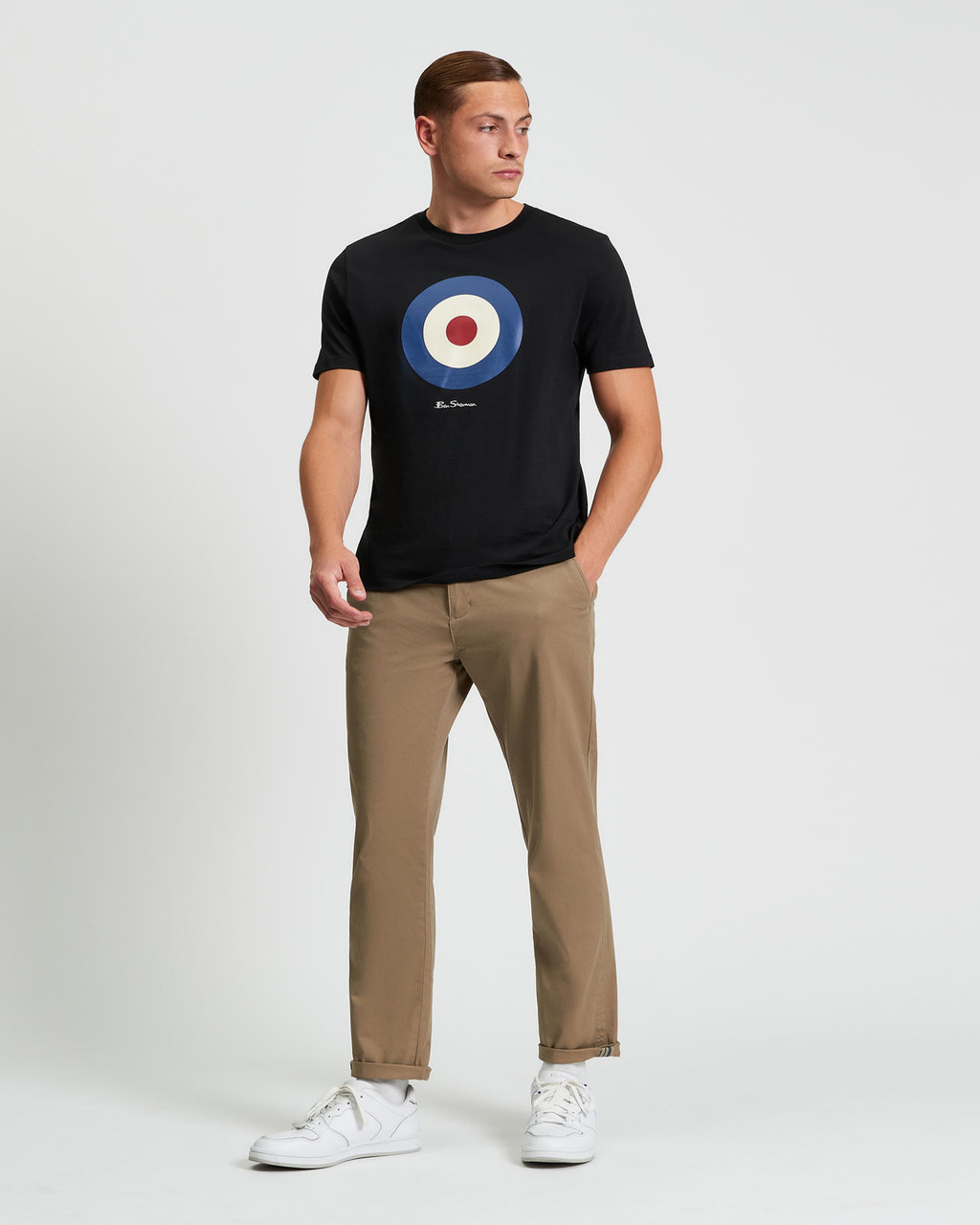 Signature Target Tee in Black