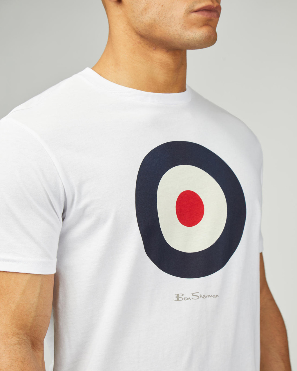 Signature Target Tee in White