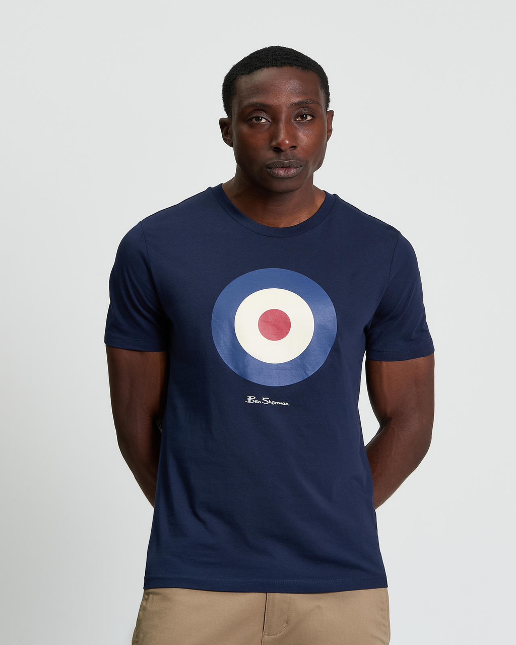 Signature Target Tee in Dark Navy