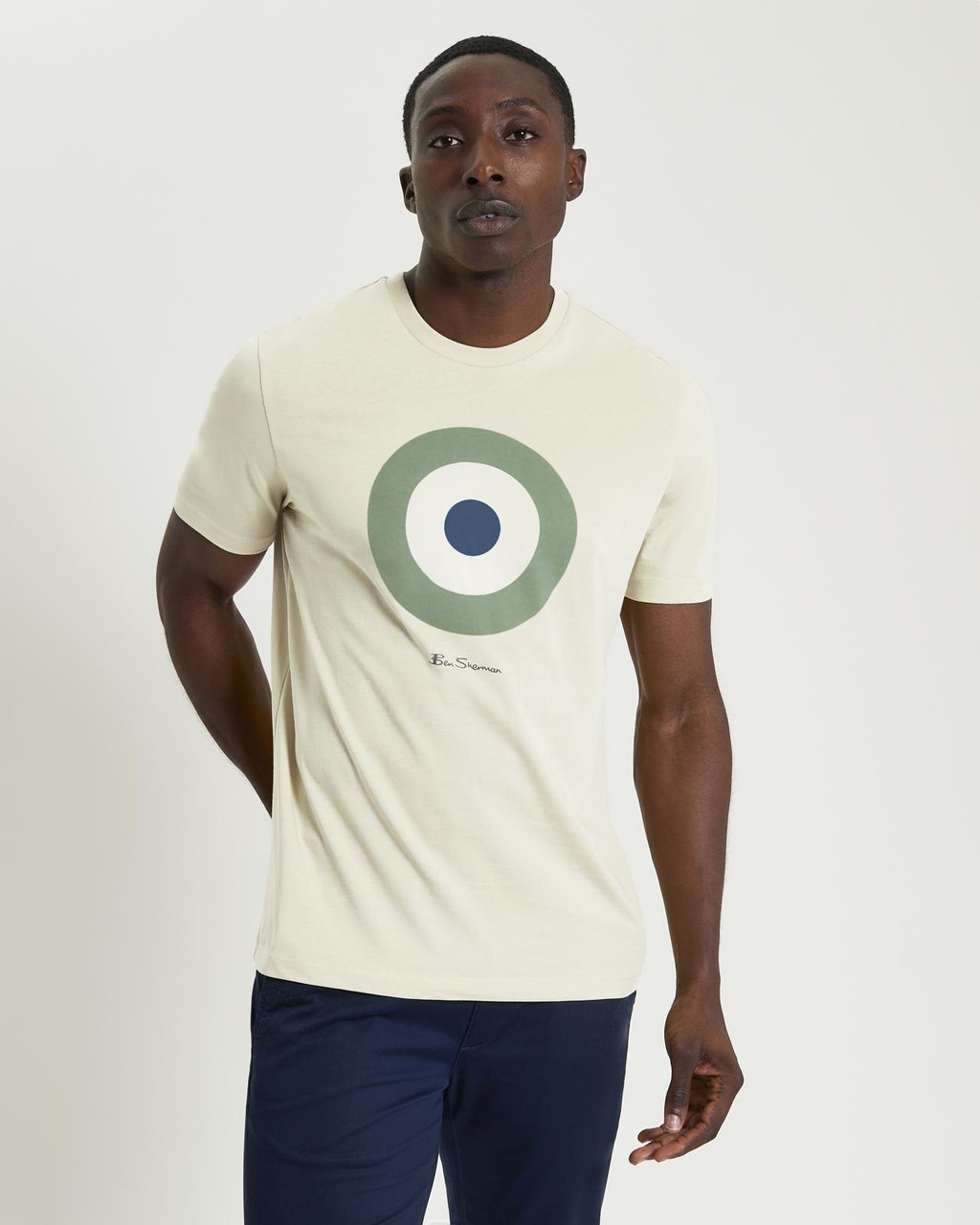 Signature Target Tee in Fog