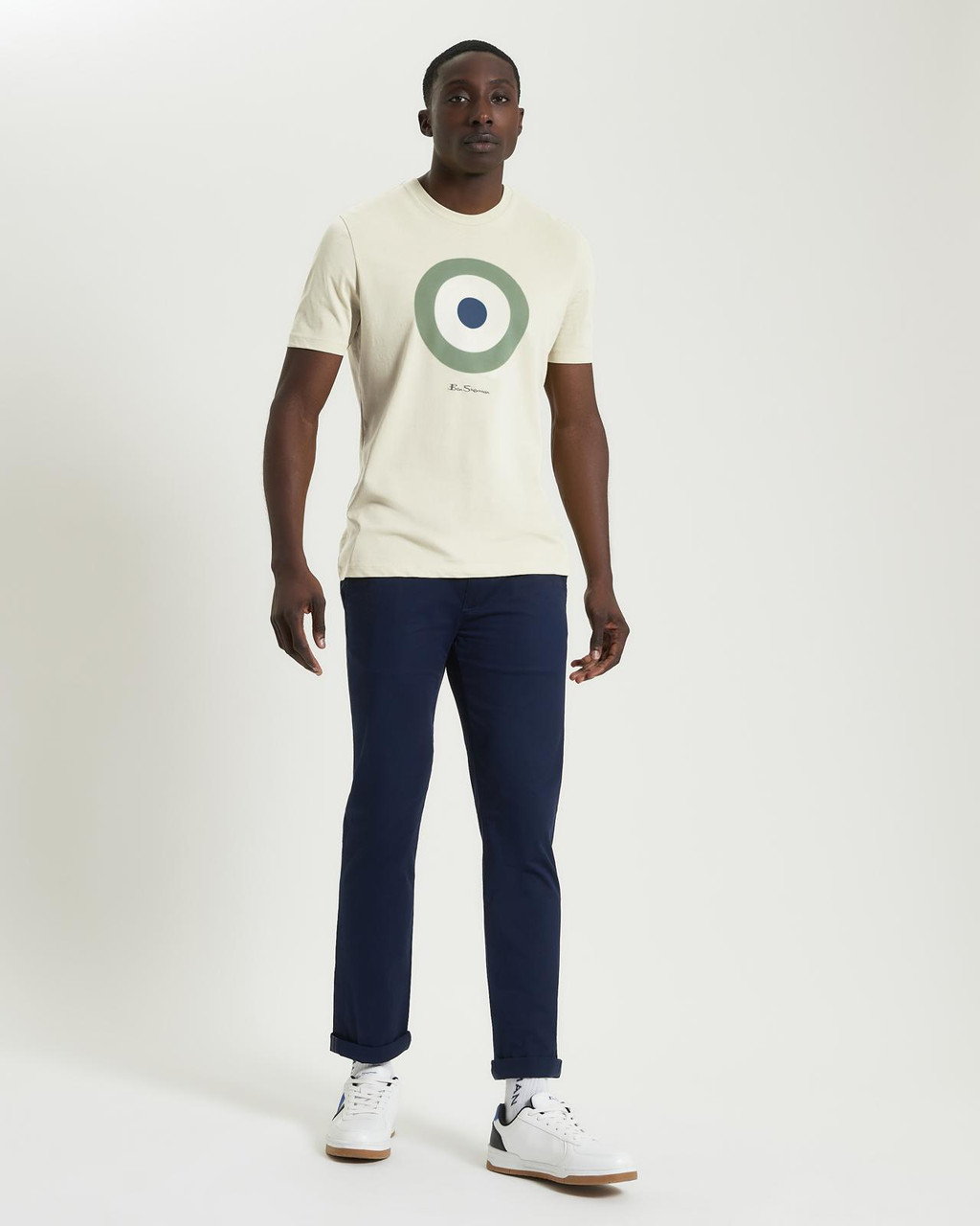 Signature Target Tee in Fog
