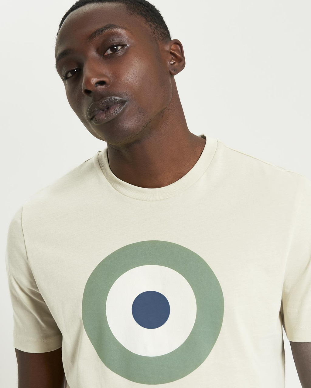Signature Target Tee in Fog