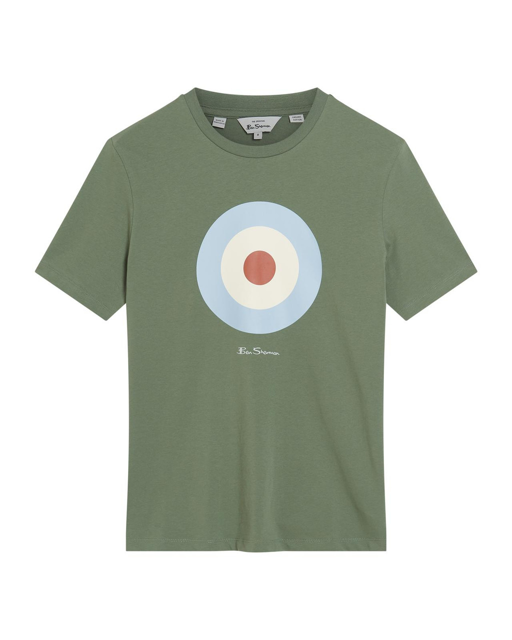 Signature Target Tee in Pale Khaki