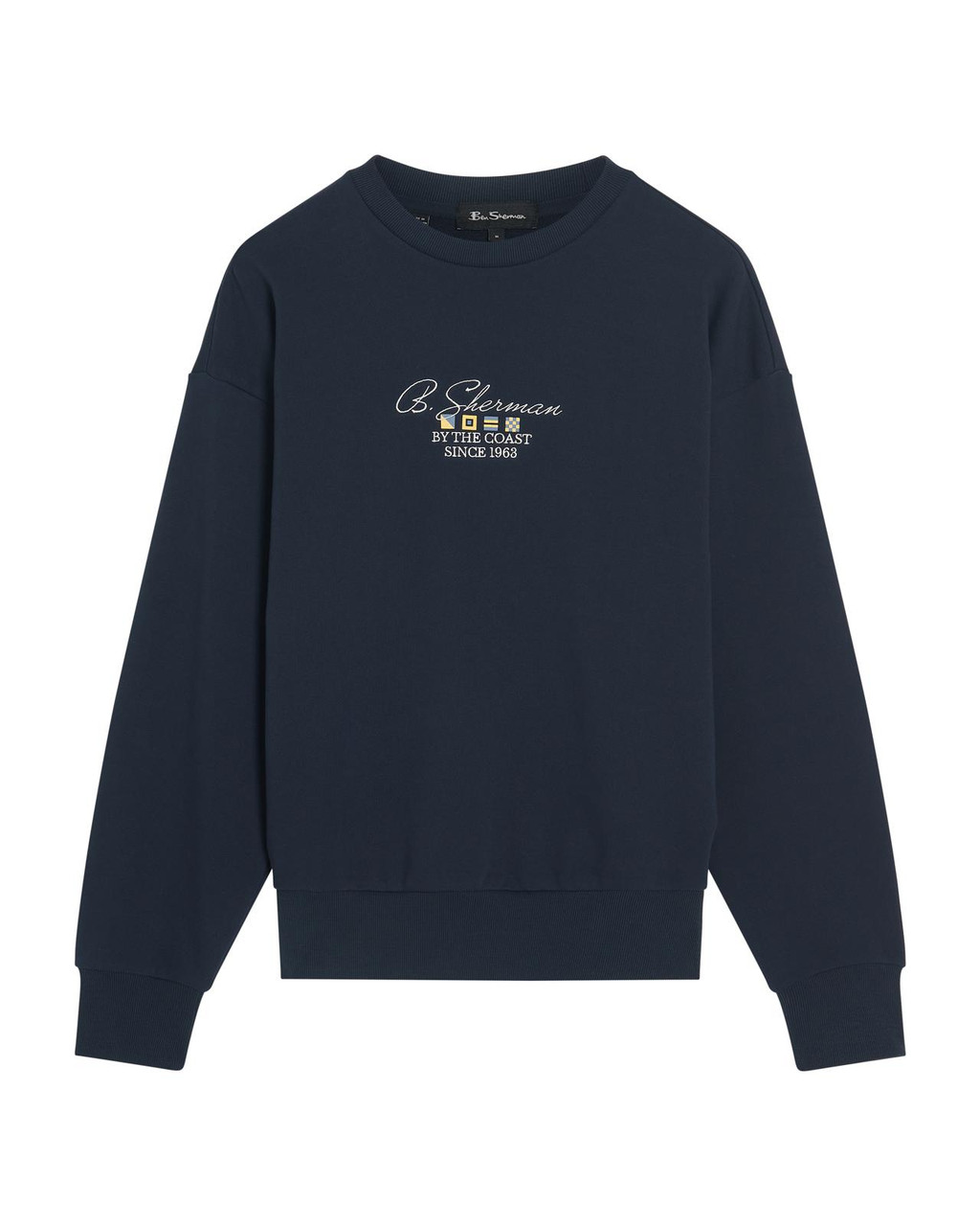 By The Coast Crew Neck Sweatshirt in Dark Navy