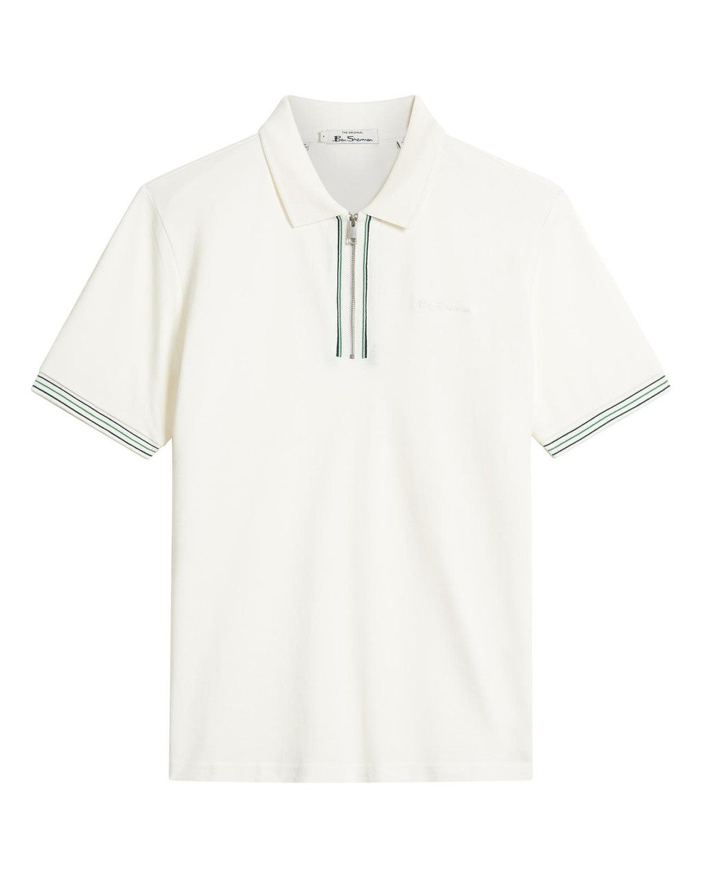 Placket Interest Pique Polo in Snow White