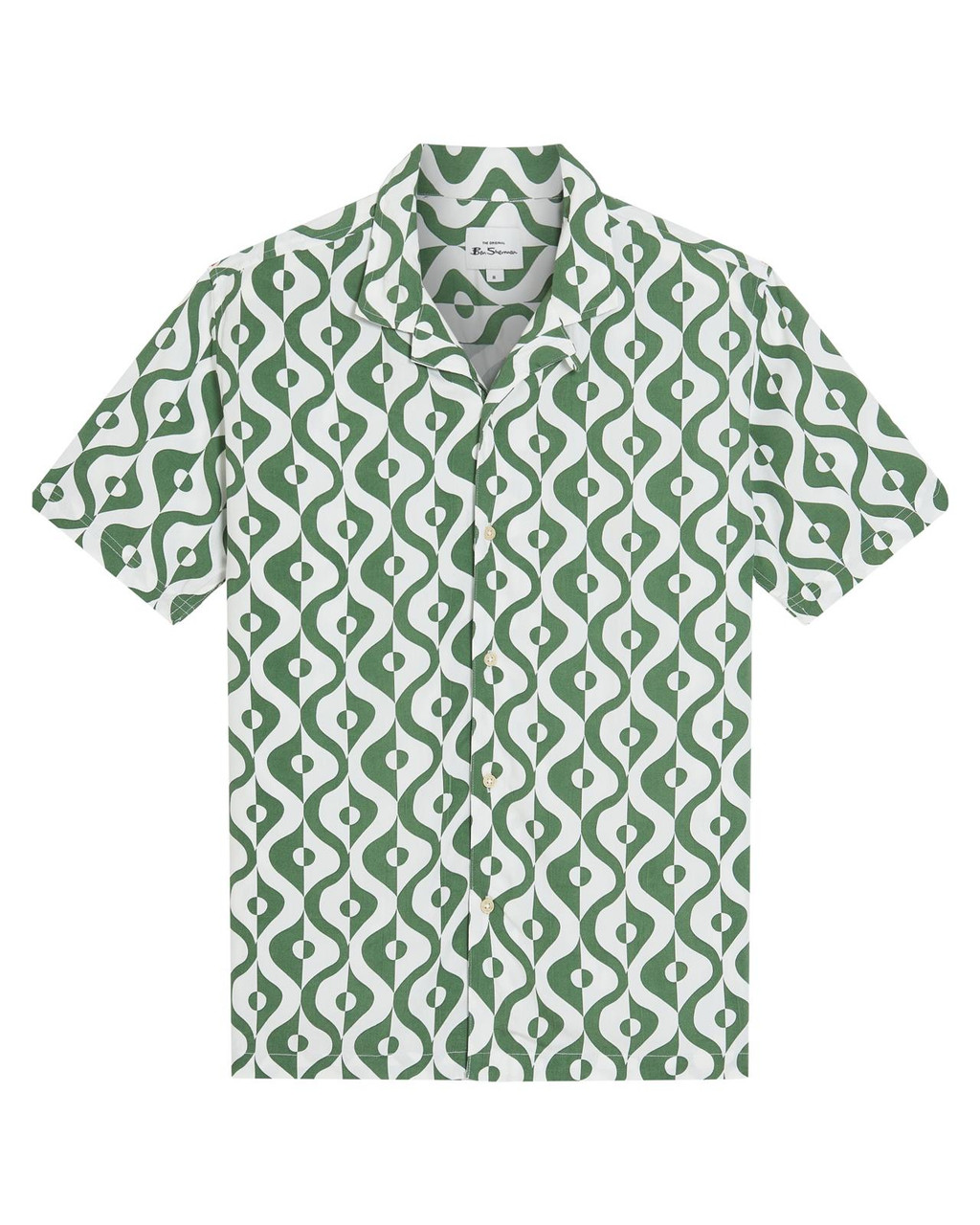 Carnaby Geo Print Shirt in Forest