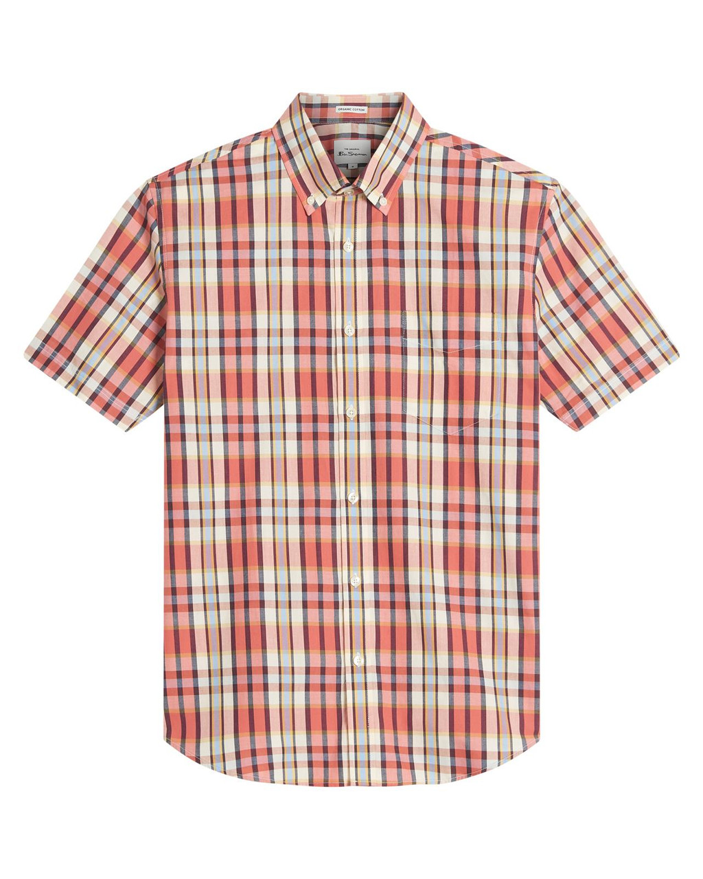 Irregular Check Shirt in Cerise