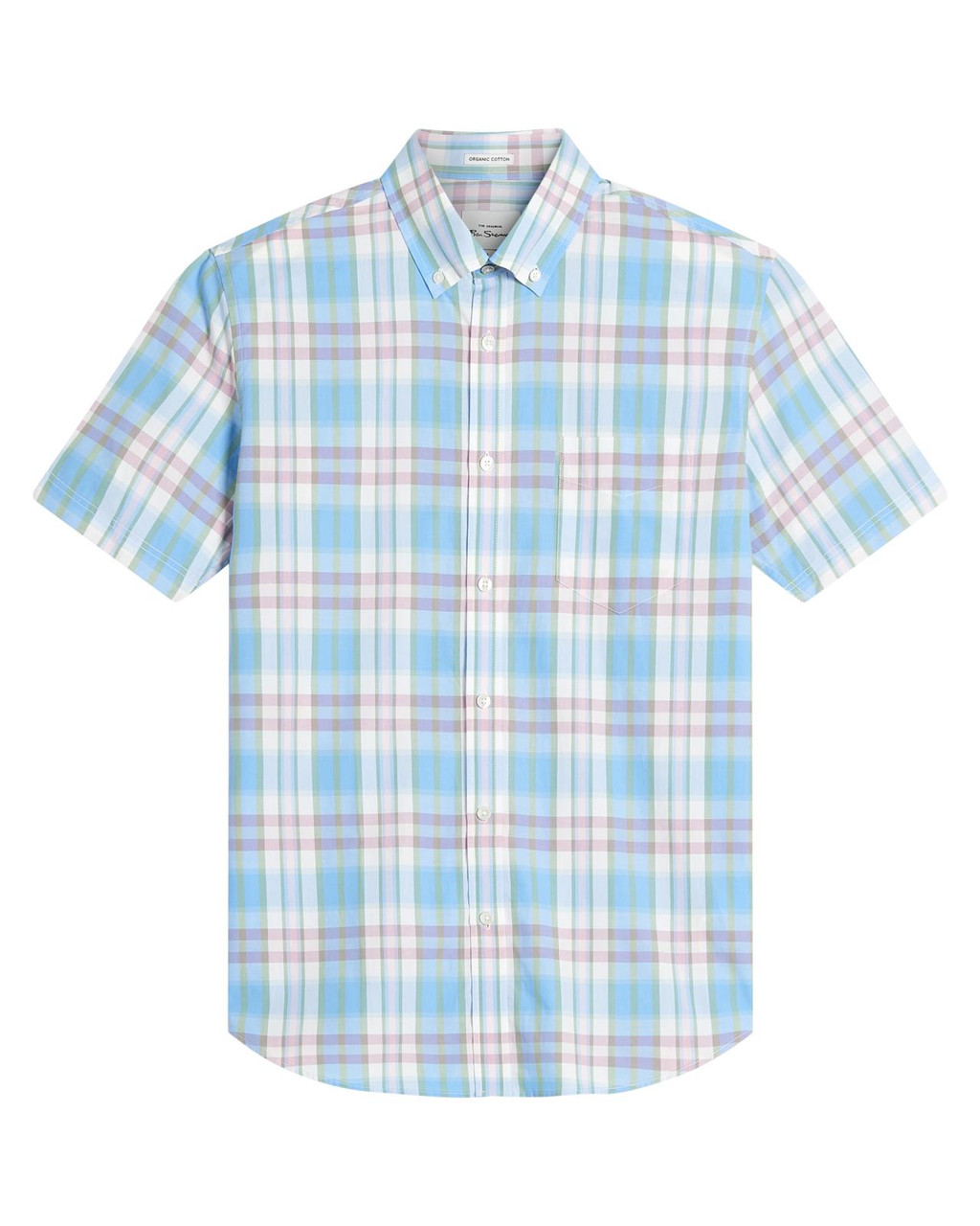 Irregular Check Shirt in Glacier