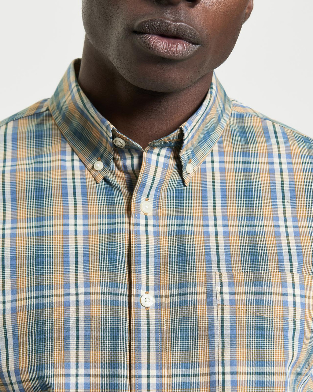 Tartan Check Shirt in Dark Green