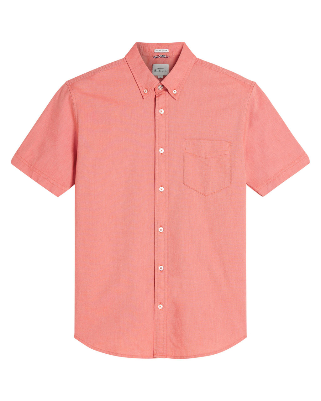 Short Sleeve Signature Oxford Shirt in Cerise